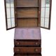 Secretary, display cabinet, writing desk, sideboard, English in mahogany.