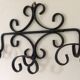 Door coats iron forged 3 hooks