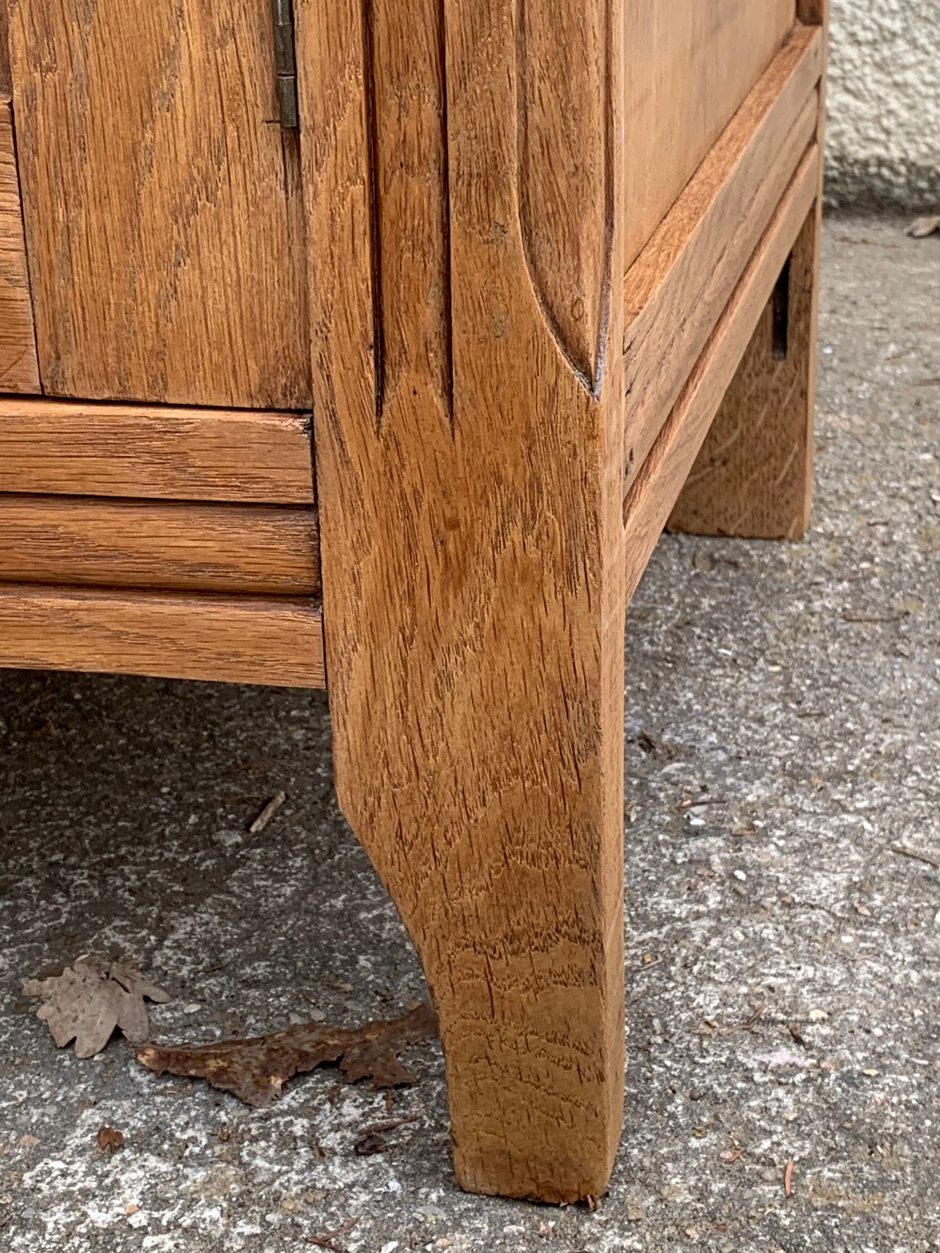 Parisian wardrobe paneled 1930 raw wood
