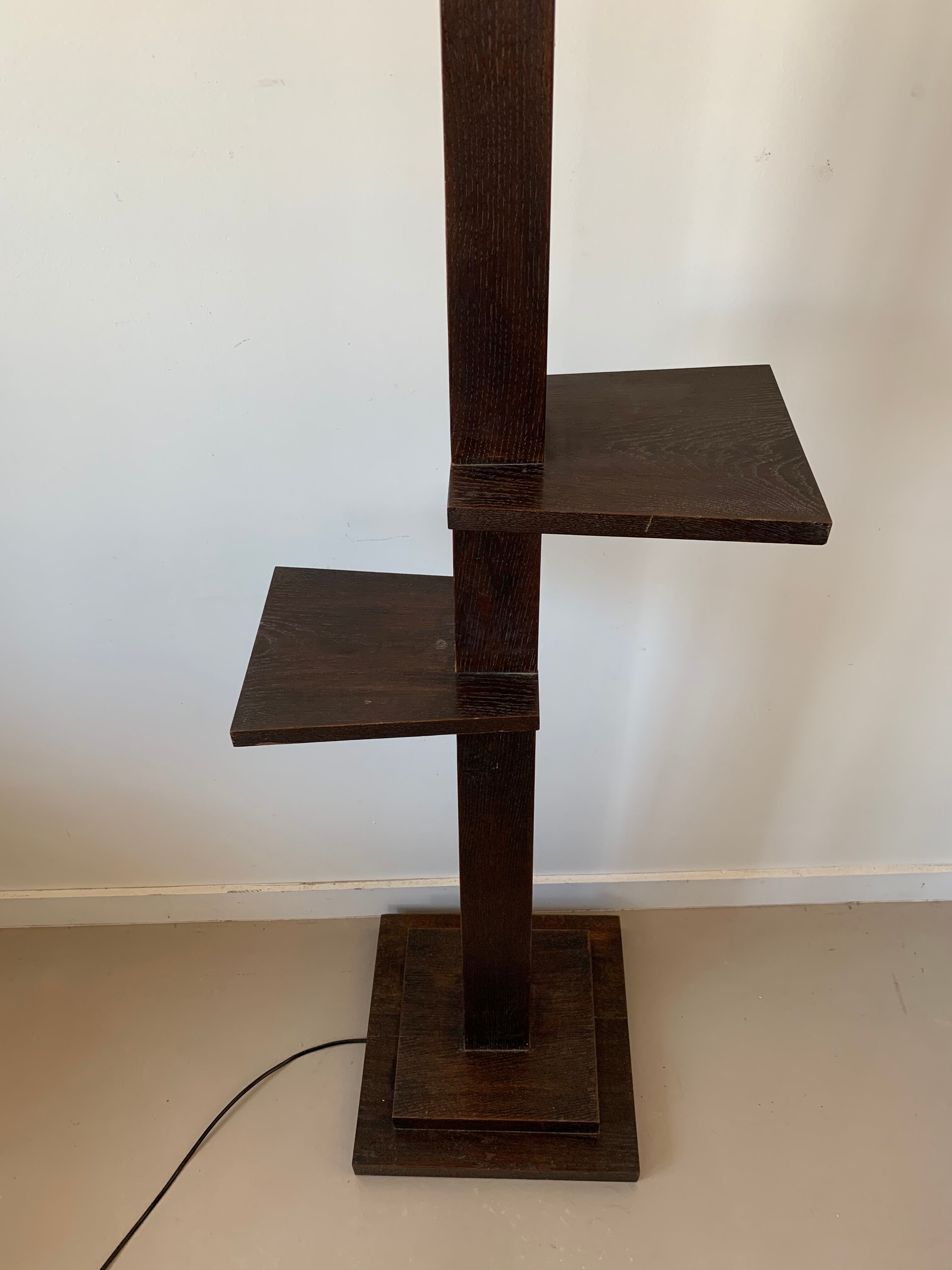 Wooden floor lamp 30s