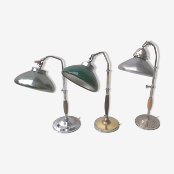 Set of 3 desk lamps Italy 1930 s