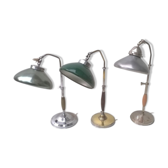 Set of 3 desk lamps Italy 1930 s