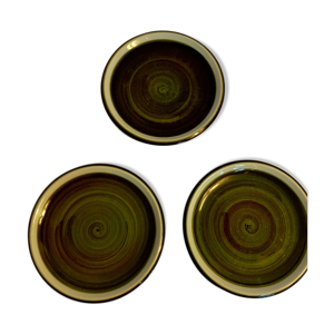 Lot de 3 assiettes Maya