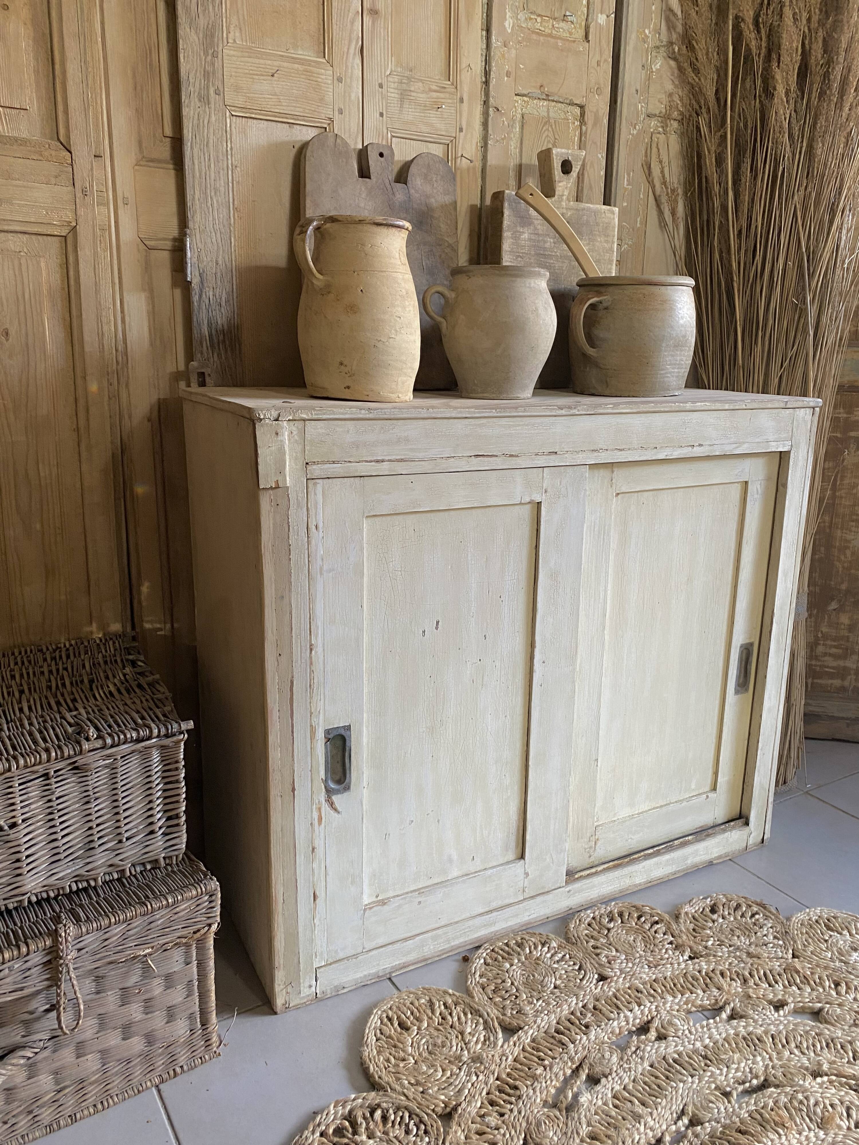 Antique sideboard sliding doors