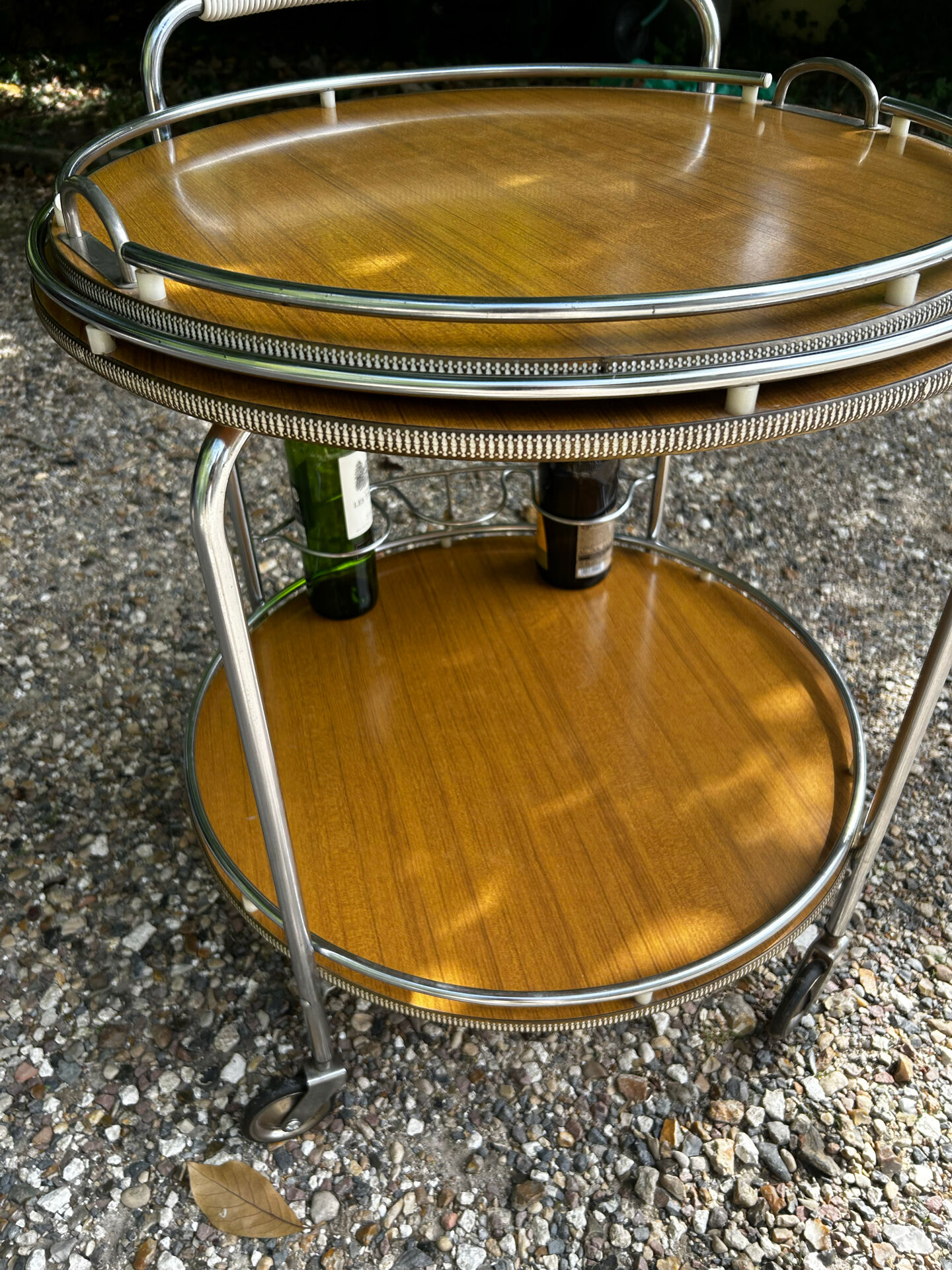 Vintage rolling bar cart from the 60s/70s.