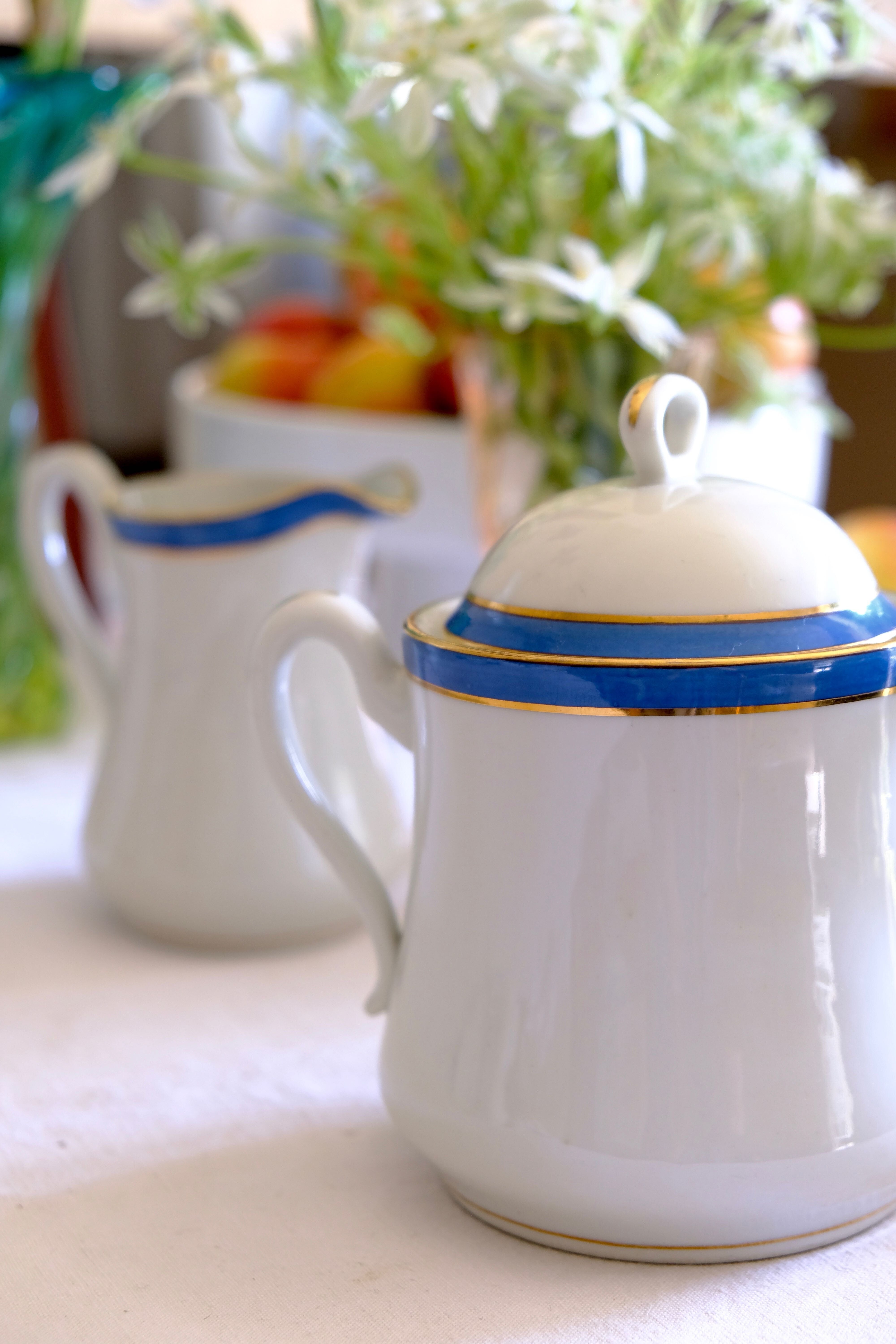 Limoges manufacture BRP fine porcelain tea service circa 1925/30