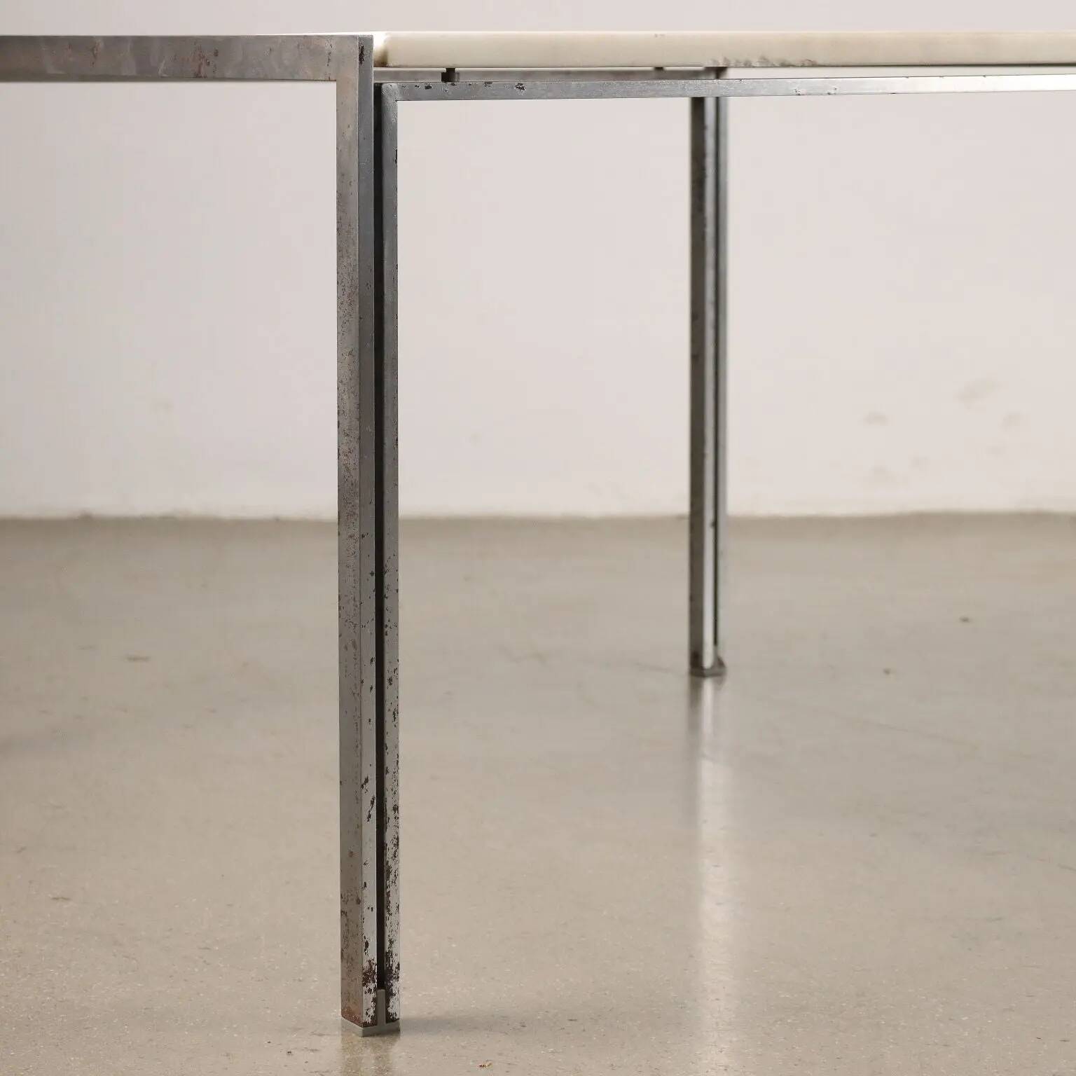 1960s vintage table by Ross Littel for ICF Steel Italy