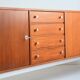 Superb teak and chrome sideboard 1960 vintage Belgium