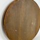 Vintage Italian wood round wall mirror from 50s