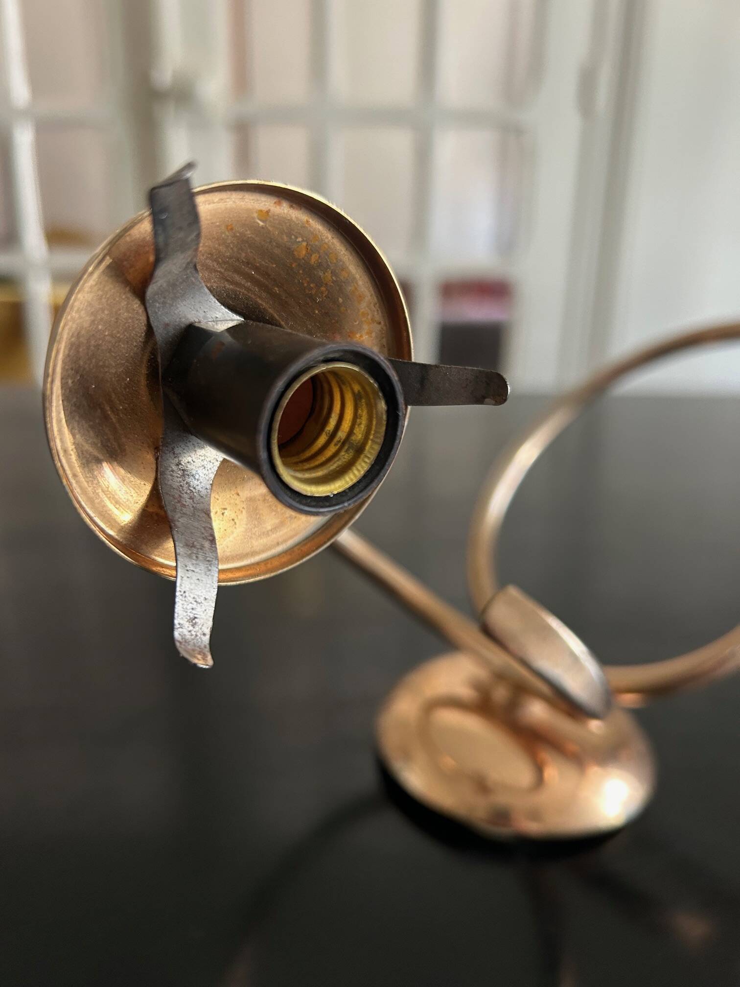 1950 two-light wall lamp