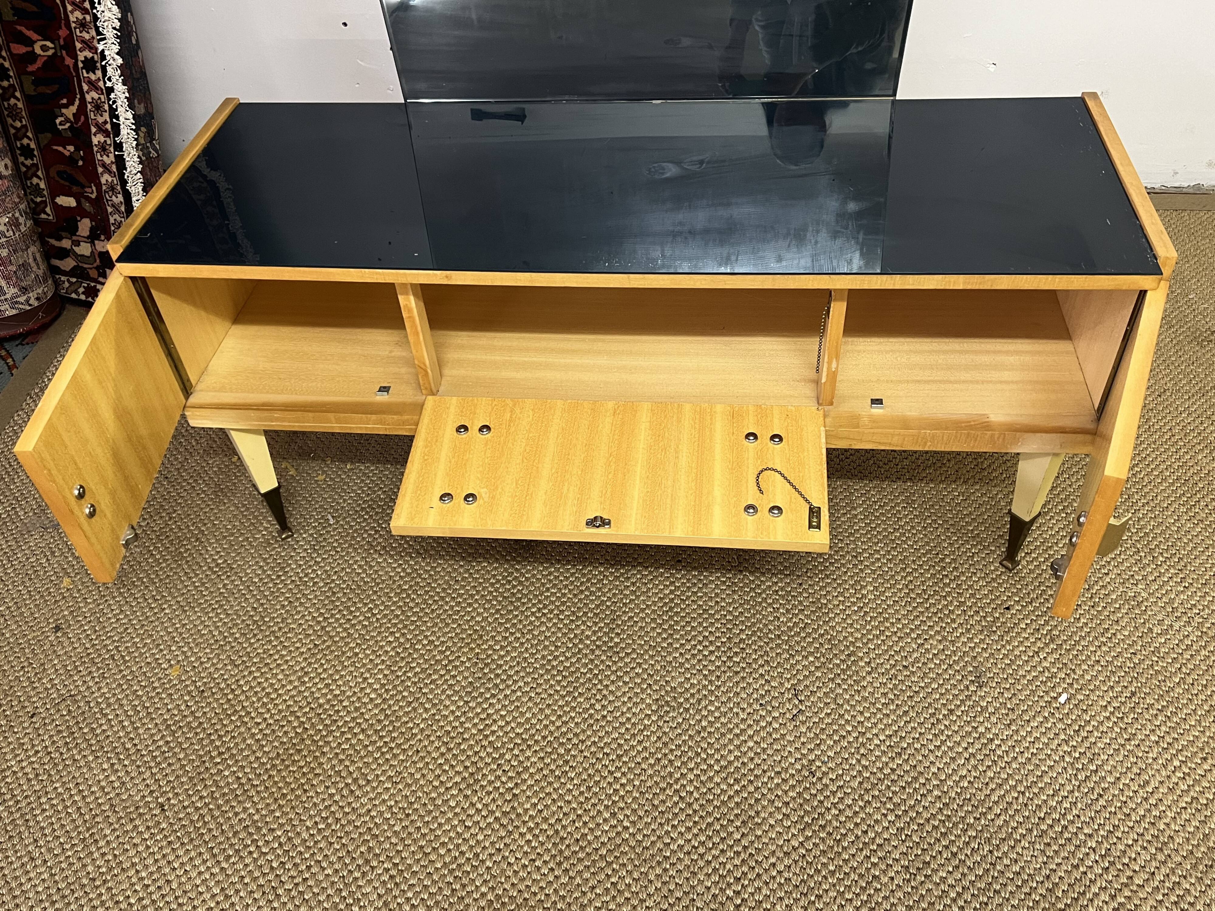 Vintage dressing table from the 50s in birch wood