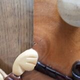 Wooden clown coat rack