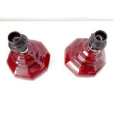 2 feet burgundy red lamp