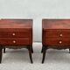 Pair of 1930s Art Deco bedside tables in rosewood.