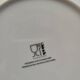 7 yellow and white dessert plates