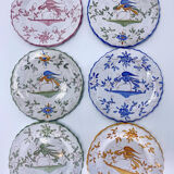 6 antique earthenware plates Martres Tolosane Jodra