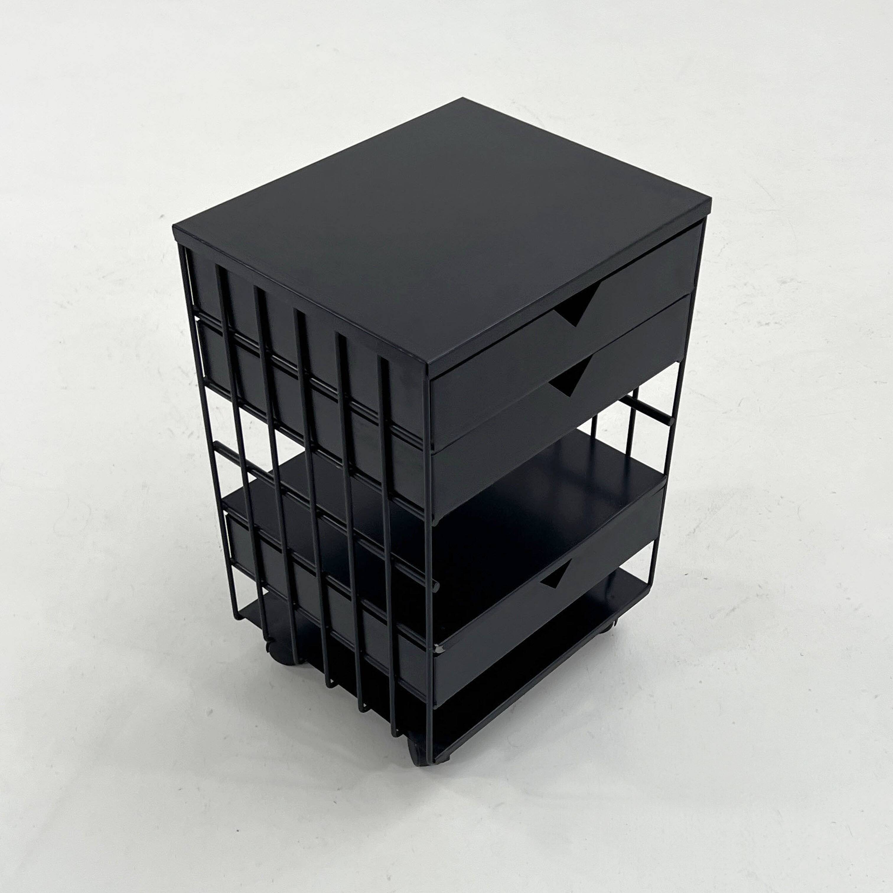 Drawer chest on wheels by Bruna Rapisarda for Robots, 1980