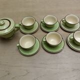 Service à café et sucrier vert tilleul