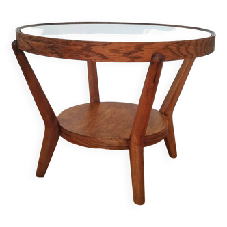 Table basse attribuée à K. Kozelka pour Interier Praha, Ancienne Tchécoslovaquie, années 1930