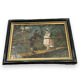 Oil on panel XIXth gallant scene