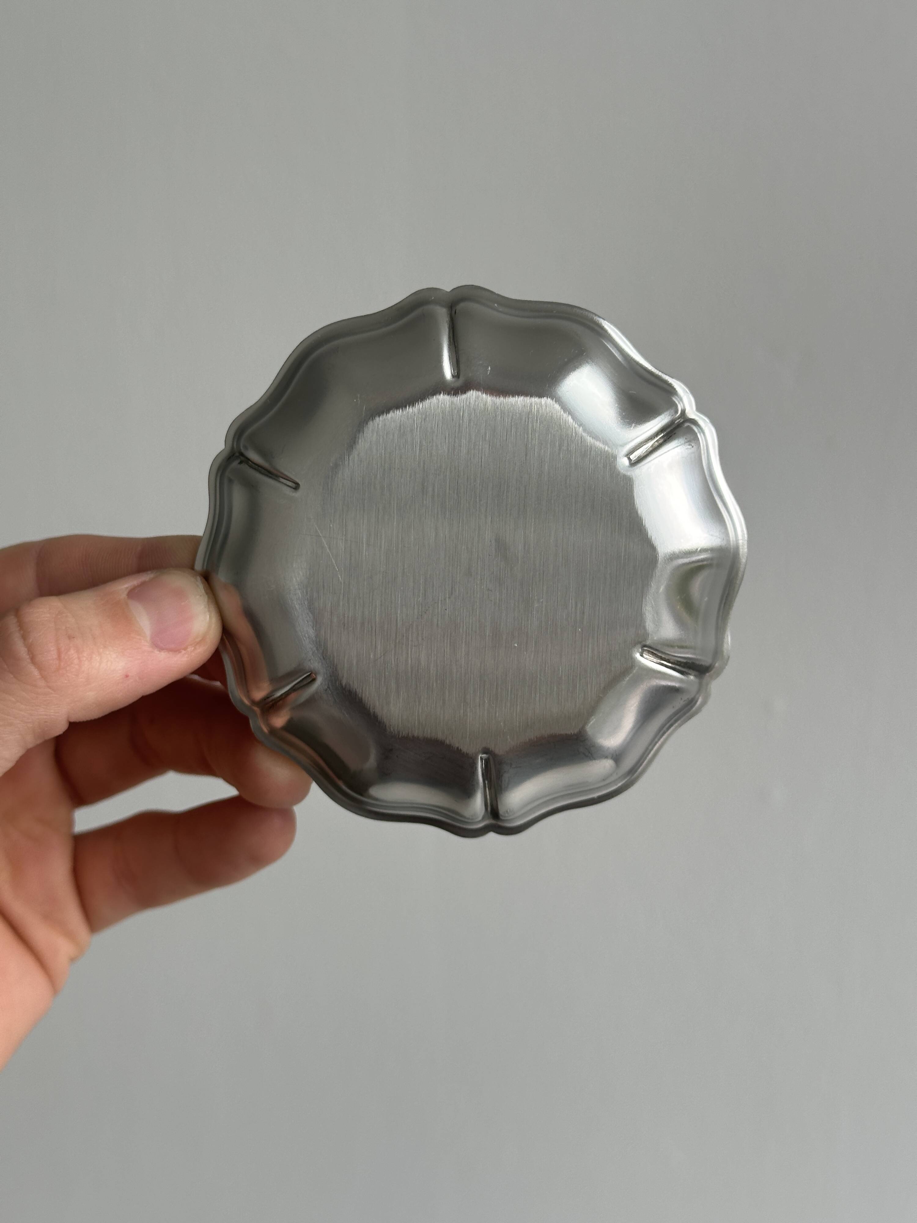 Lot de 6 coupelles inox brillant