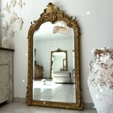 Antique 19th century pediment mirror