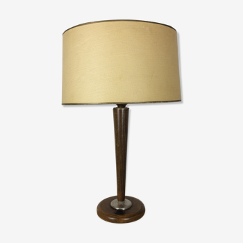 Lampe de table bois style art déco