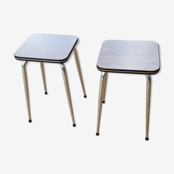 Set of 2 stools formica, 1970