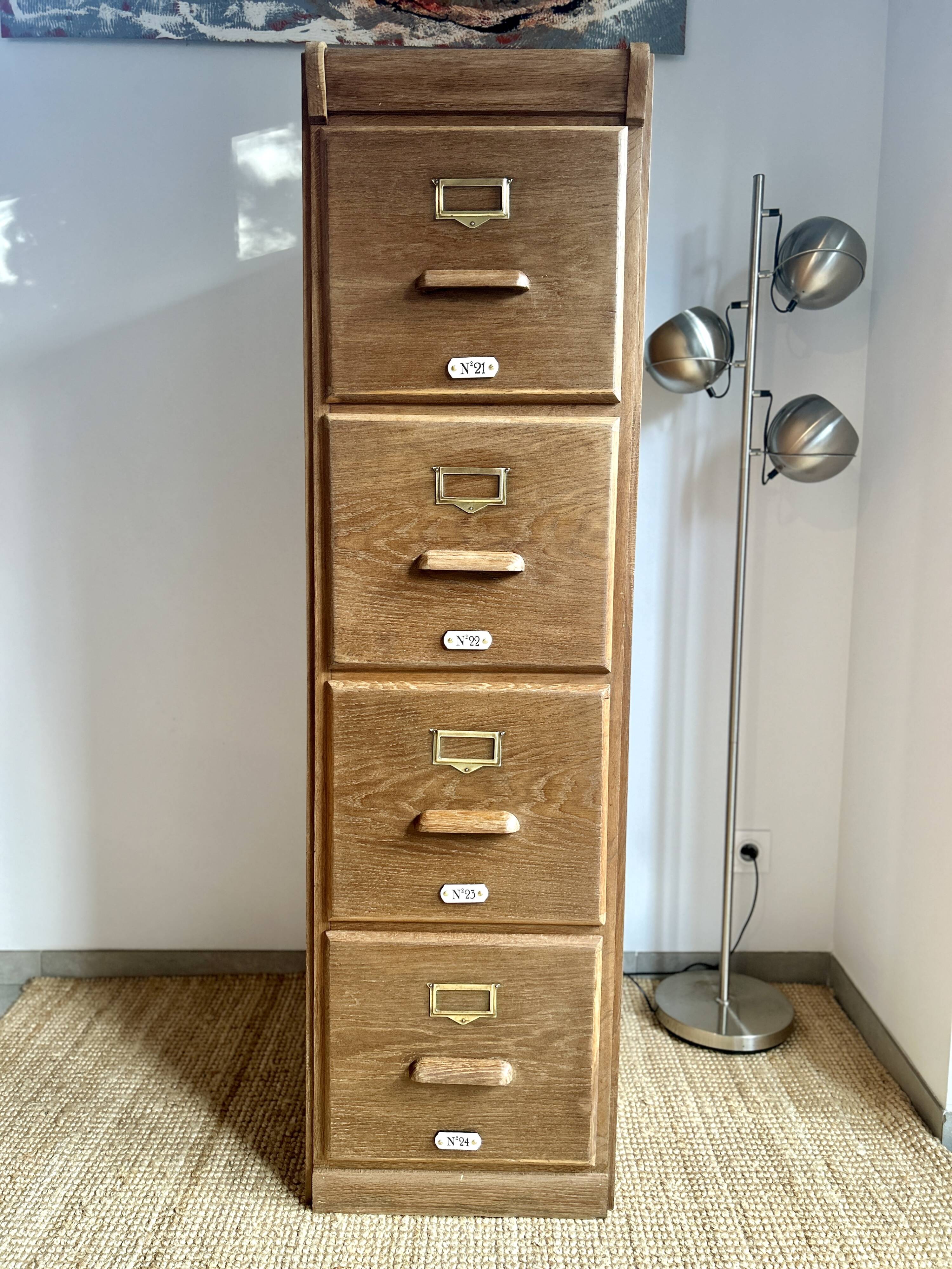 American oak filing cabinet circa 1920