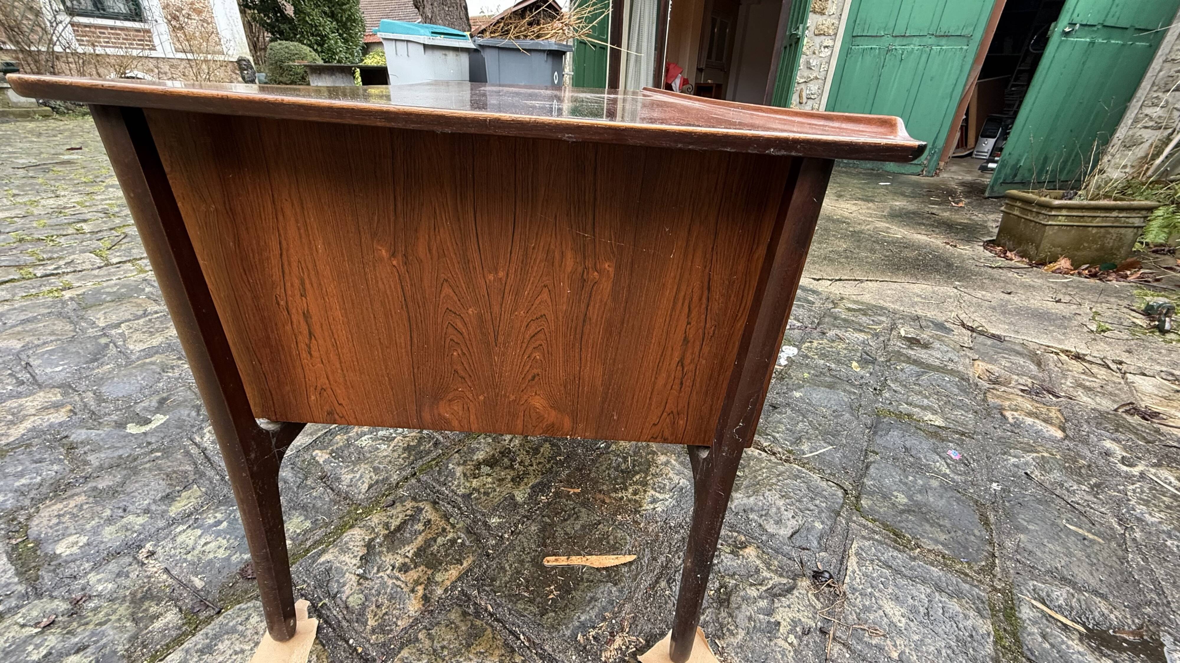 Bureau Mid-Century en Teck par Svend Age Madsen pour HP Hansen, Danemark,