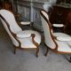 Pair of walnut armchairs mark from the 19th century