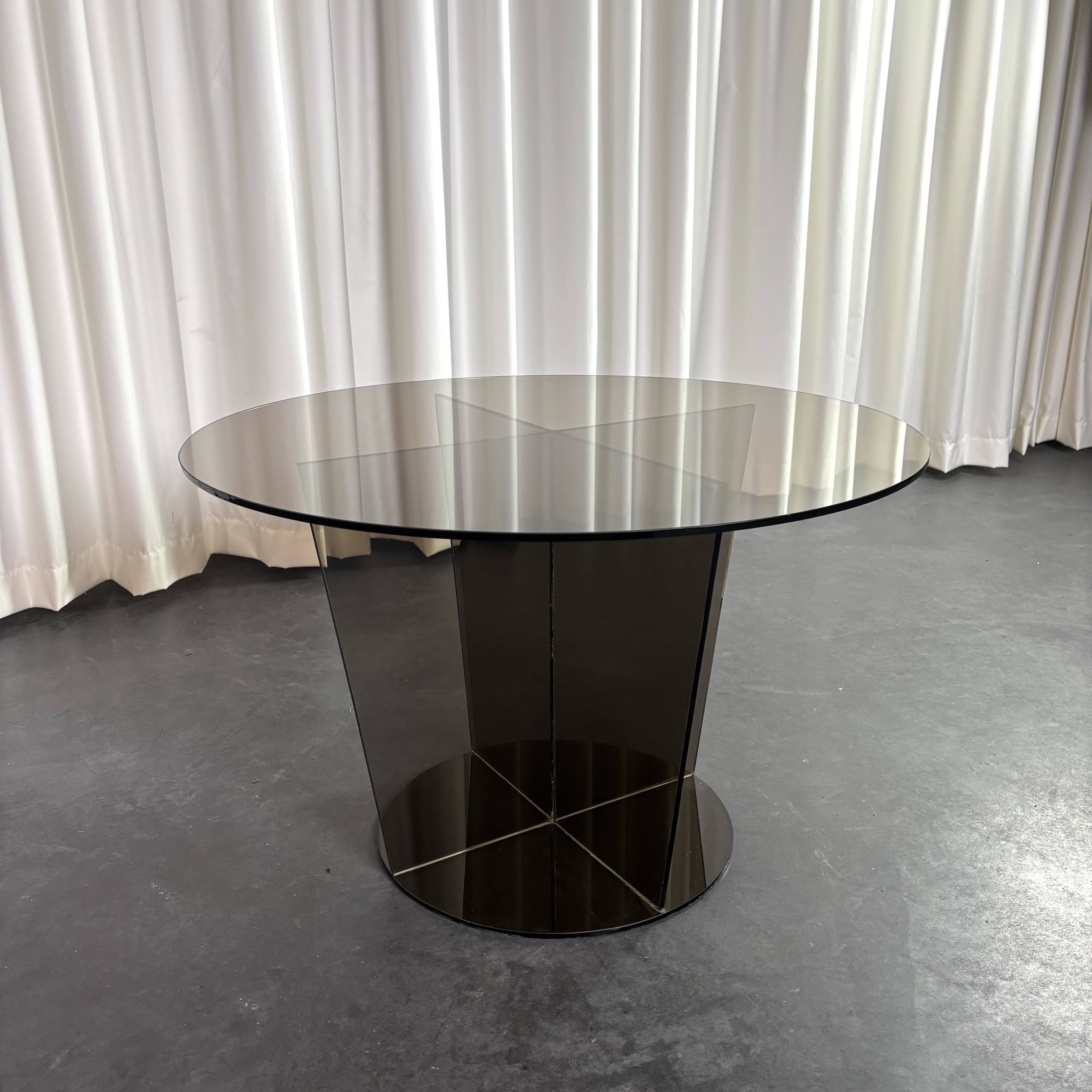 Smoked glass coffee table