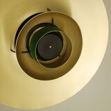 Suspension PH5 verte et dorée par Louis Poulsen pour Poul Henningsen