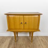 Large Mid-century design wooden bedside table