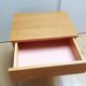 Table de chevet en bois verni style scandinave / vintage années 60-70