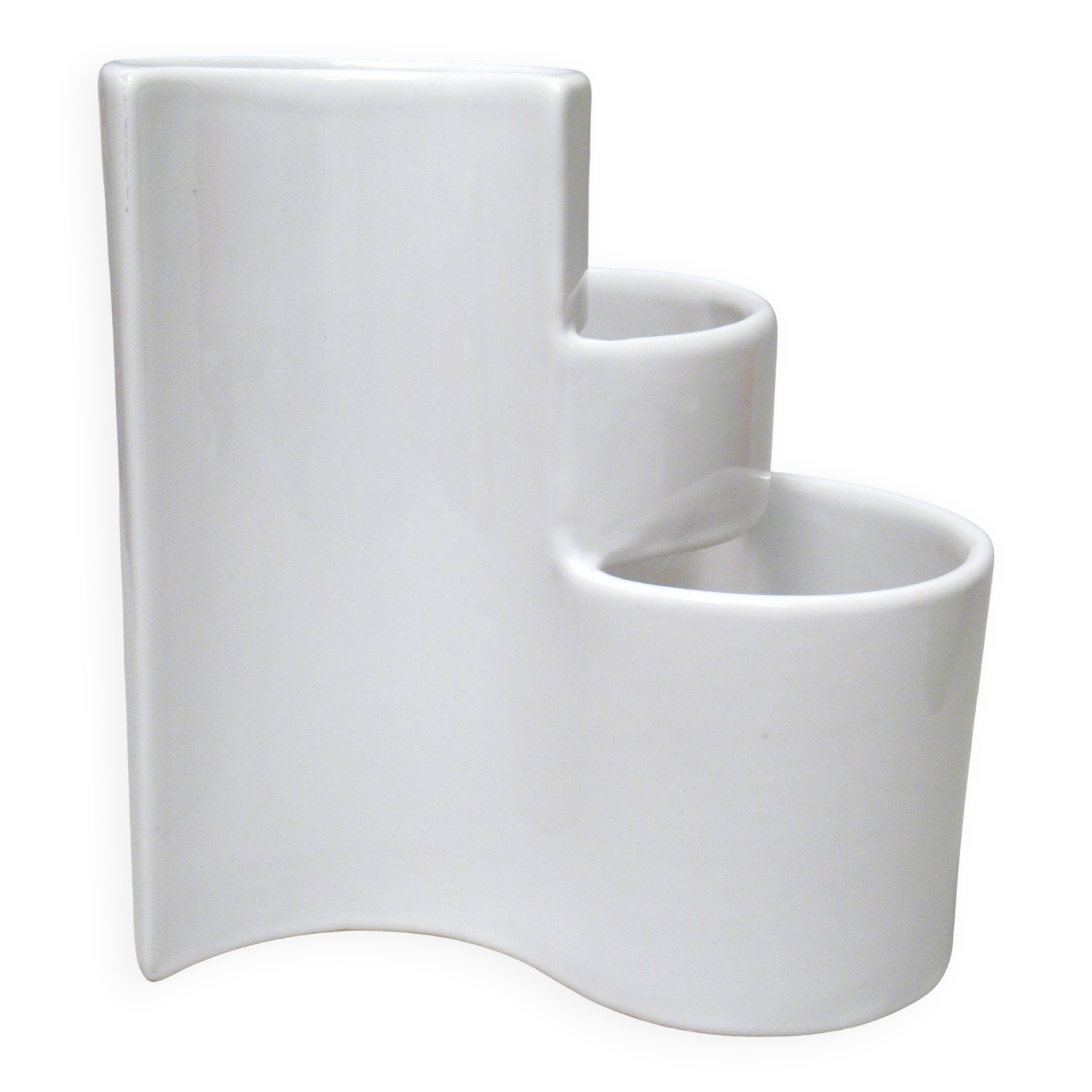 Vase Aster blanc Giotto Stoppino Fratelli Brambilla