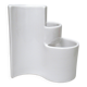 Vase Aster blanc Giotto Stoppino Fratelli Brambilla