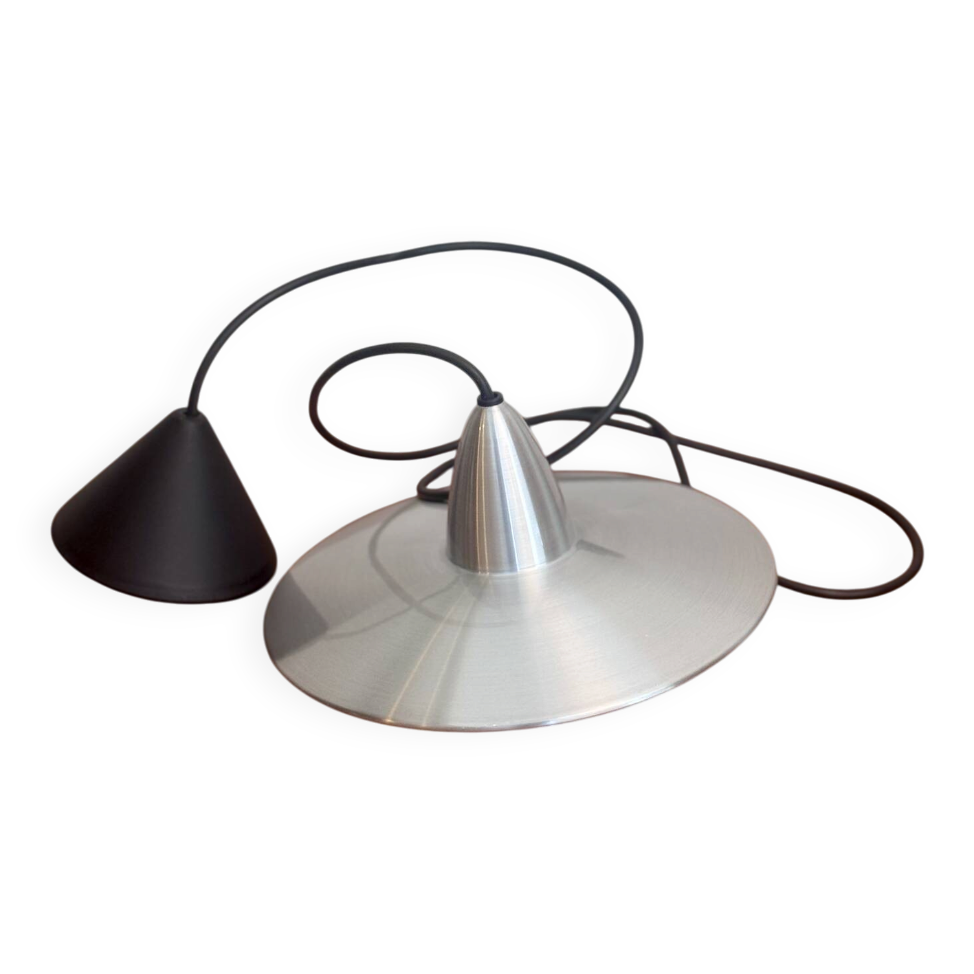 Lampe suspendue UFO en aluminium vintage Hala Zeist