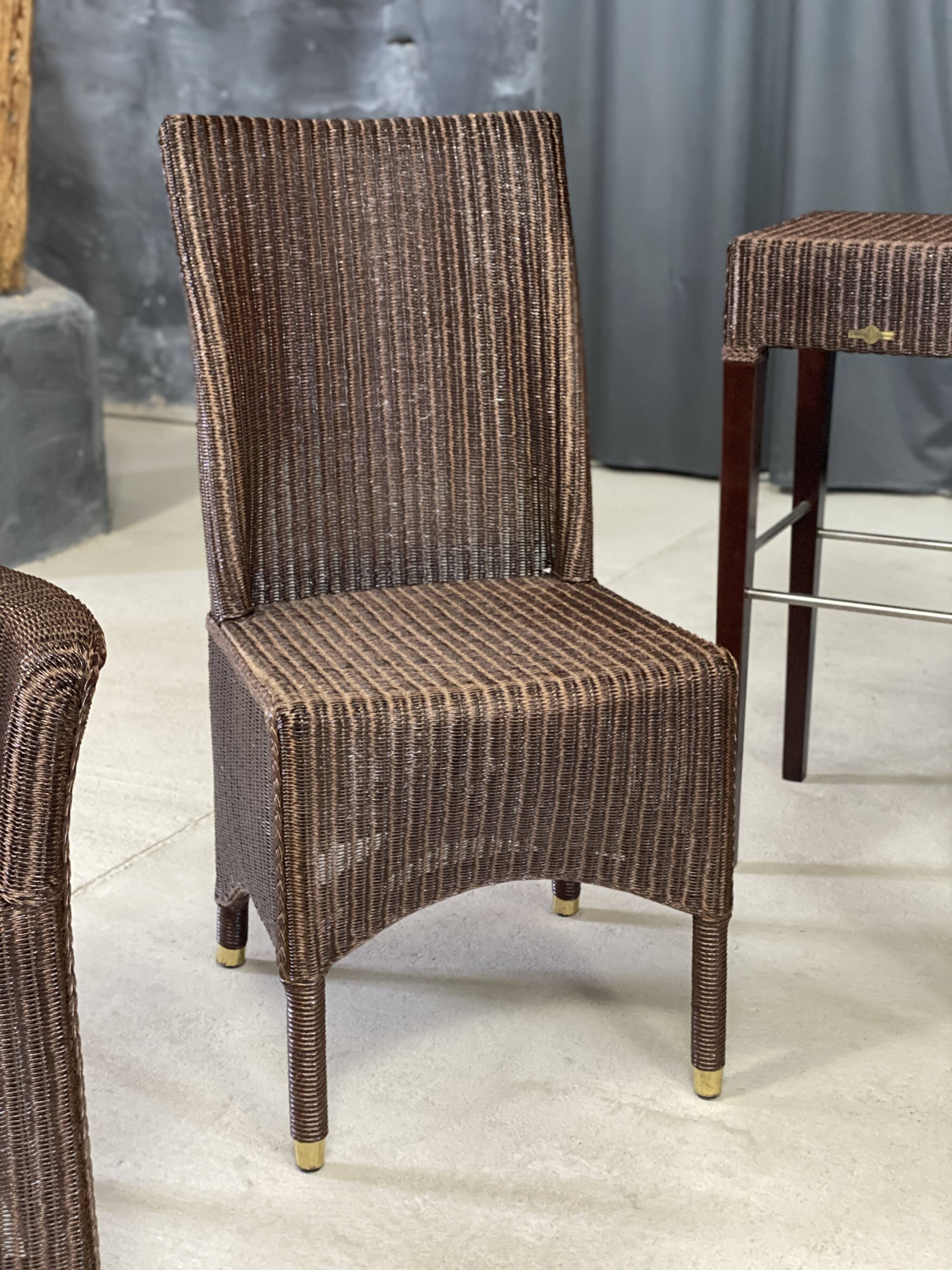 Vincent Sheppard wicker dining set, 8 pieces