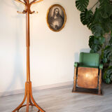 Baumann curved wooden parrot coat rack