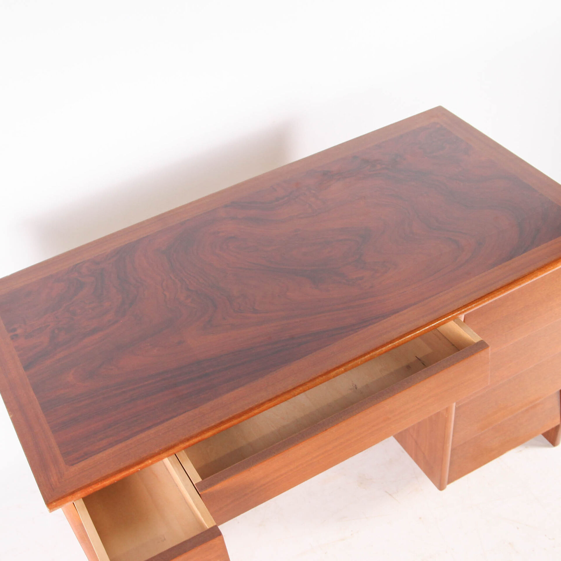 Teak and rosewood desk