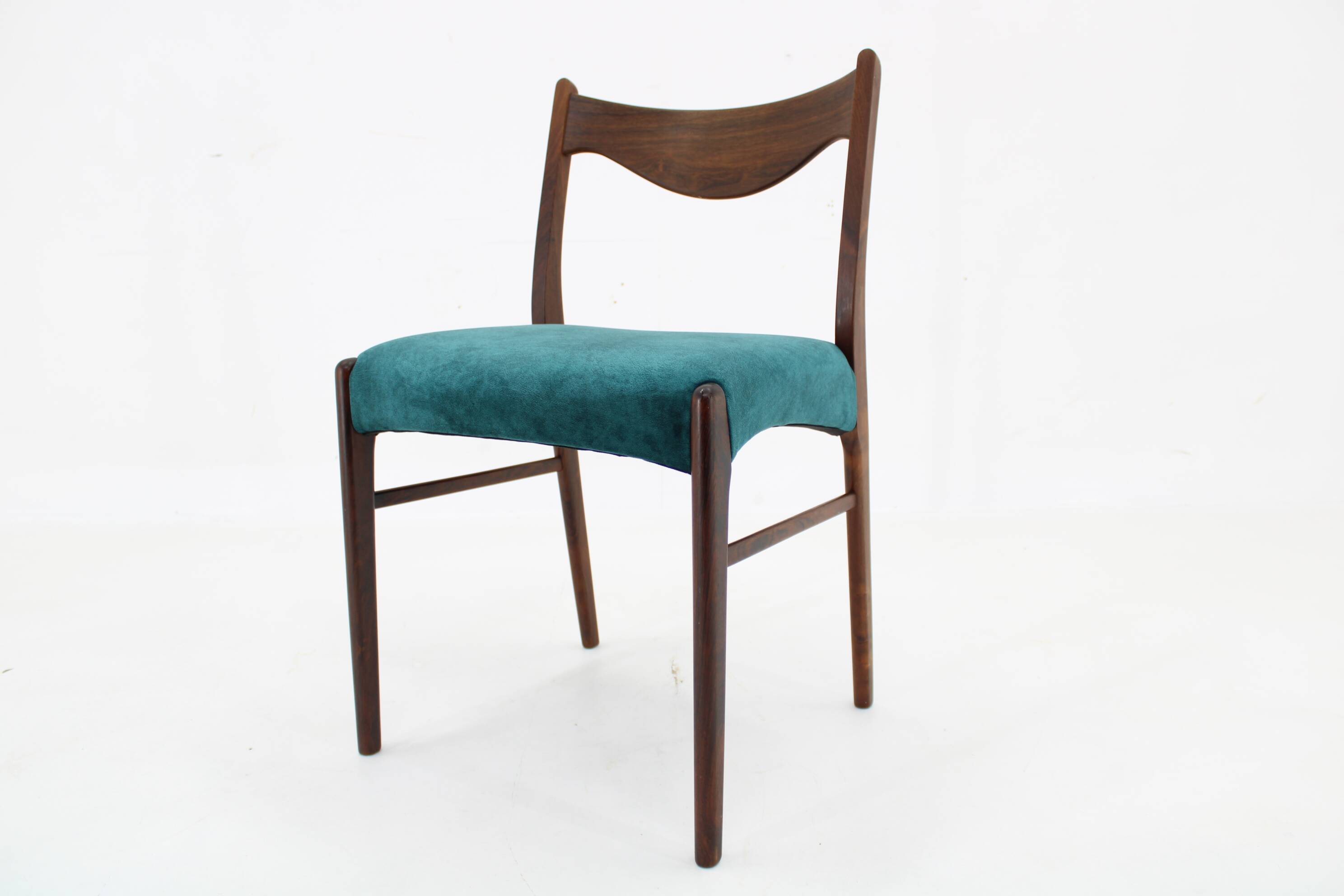 1960s Arne Wahl Iversen Set of Four Dining Chairs for Glyngøre Stolefabrik, Denmark