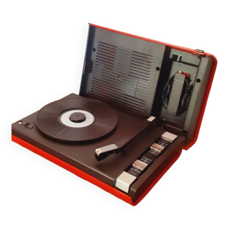 Tourne disque portable vintage année 60 Thomson.