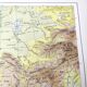 Vintage Western Asia map 43x43cm from 1950
