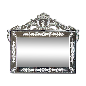 Miroir en verre de Murano 1940, Venise