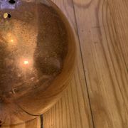 Luminaire globe laiton cuivré