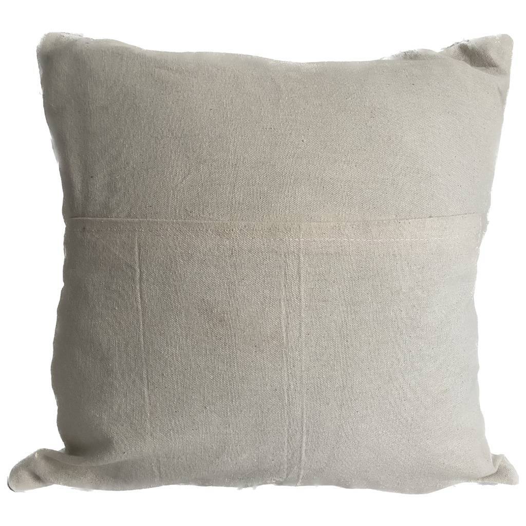 Hand-embroidered silk cushion cover from Kashmir, medallion pattern, 40x40 cm.