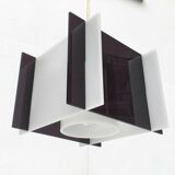 Mid-century space style acrylic cube pendant lamp, 1960s