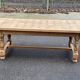 Renovated farmhouse dining table in solid oak 210cm 19th century