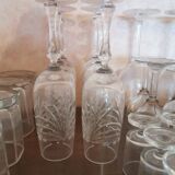 6 crystal flutes